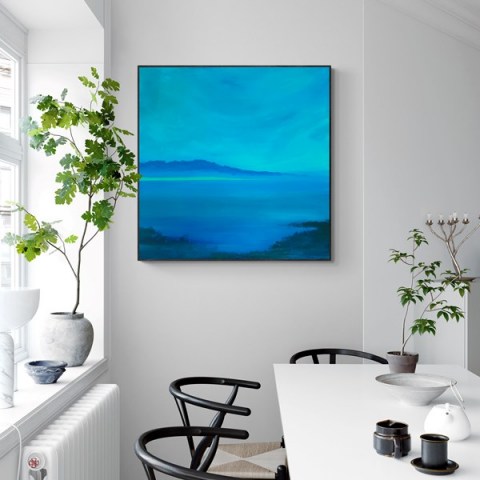 landscape paintings, acrylic paintings, canvas paintings, 100x100cm, abstract paintings, Nana Almasi
