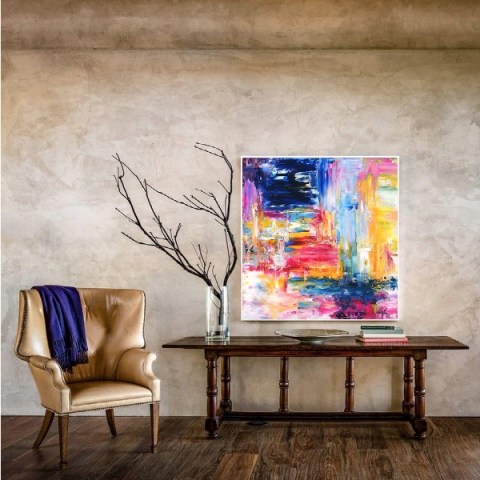abstract paintings, acrylic paintings, canvas paintings, 100x100cm, abstract paintings, Anita Puspok