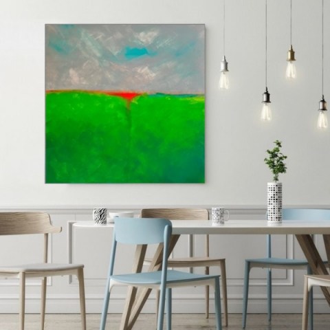 landscape paintings, acrylic paintings, canvas paintings, 100x100cm, abstract paintings, Nana Almasi